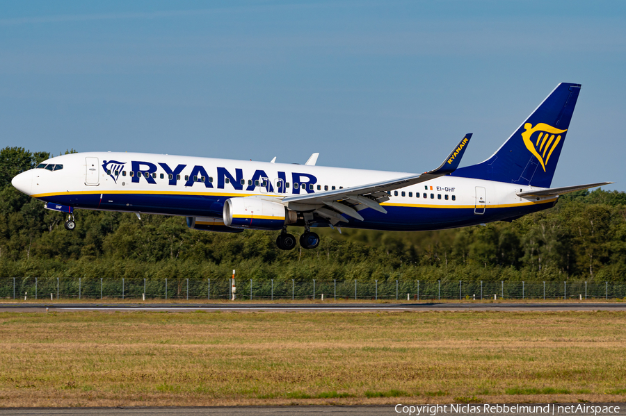 Ryanair Boeing 737-8AS (EI-DHF) | Photo 524677