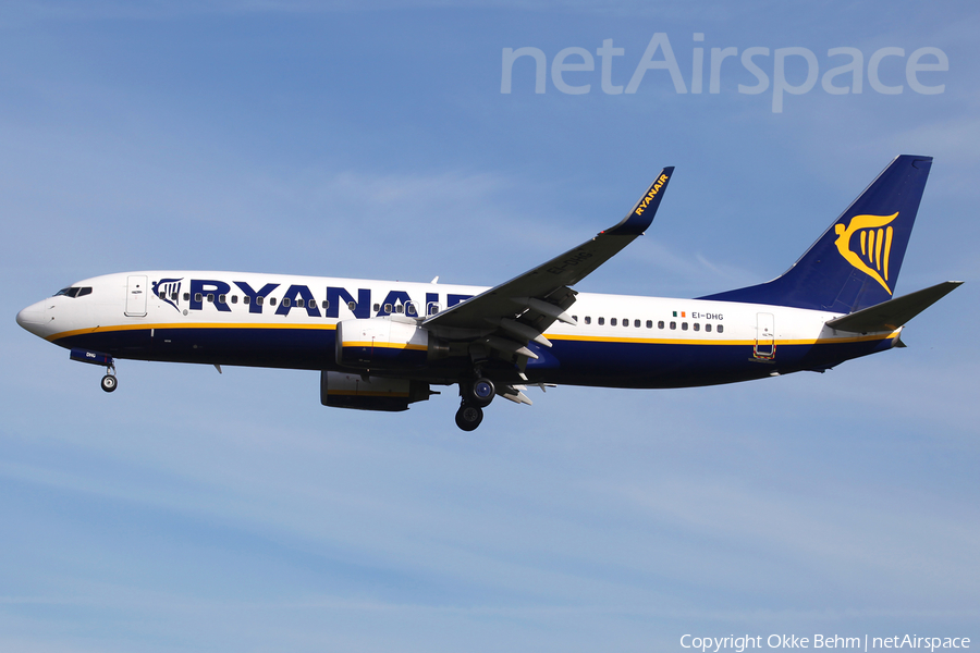 Ryanair Boeing 737-8AS (EI-DHG) | Photo 206597