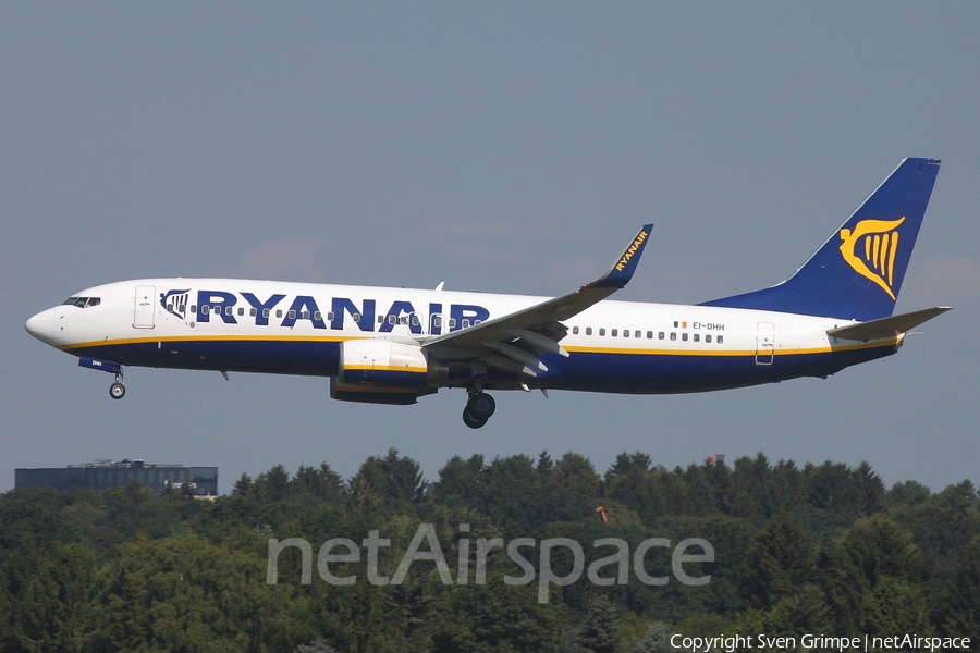 Ryanair Boeing 737-8AS (EI-DHH) | Photo 281461