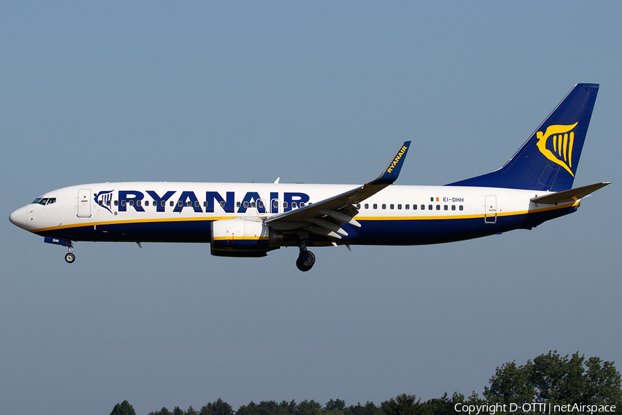 Ryanair Boeing 737-8AS (EI-DHH) | Photo 462833