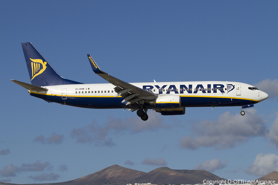 Ryanair Boeing 737-8AS (EI-DHM) | Photo 327051