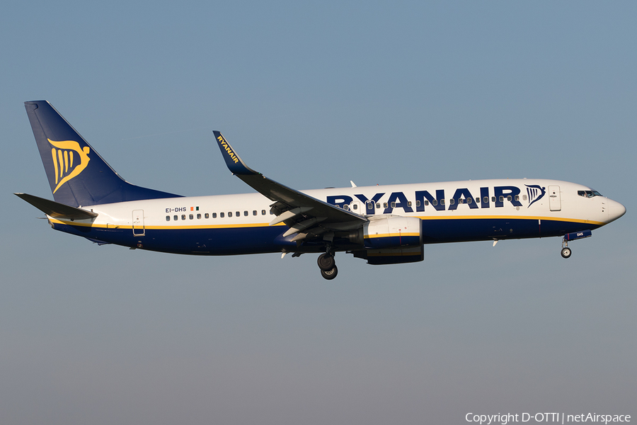 Ryanair Boeing 737-8AS (EI-DHS) | Photo 526889