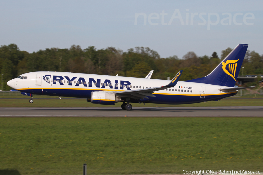 Ryanair Boeing 737-8AS (EI-DHS) | Photo 241946
