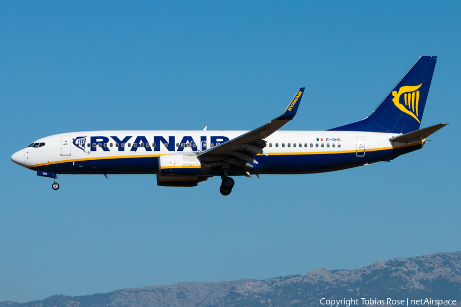 Ryanair Boeing 737-8AS (EI-DHS) | Photo 349895