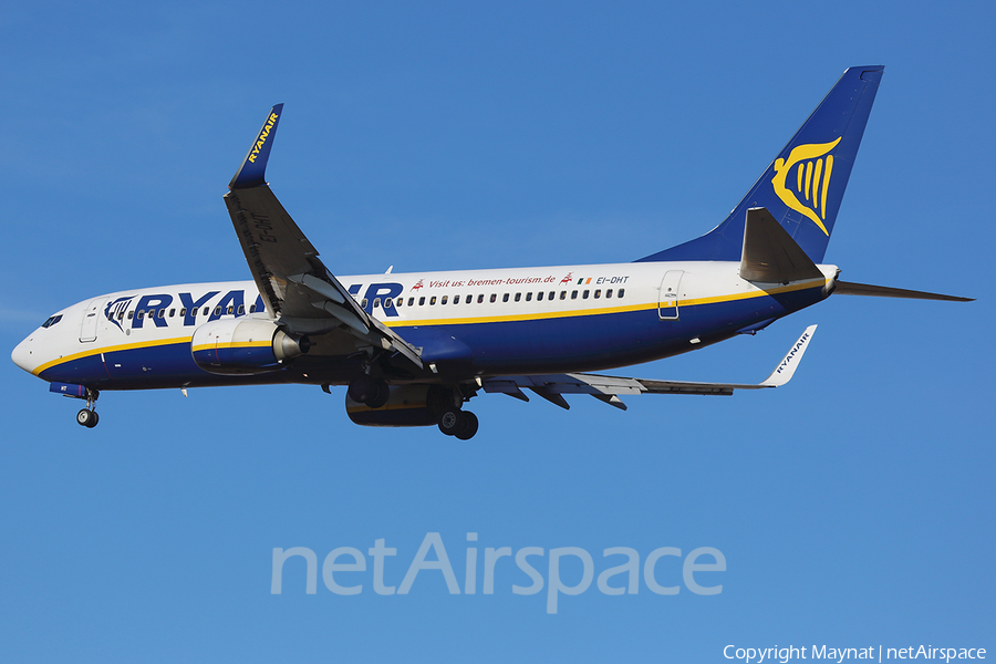 Ryanair Boeing 737-8AS (EI-DHT) | Photo 240897