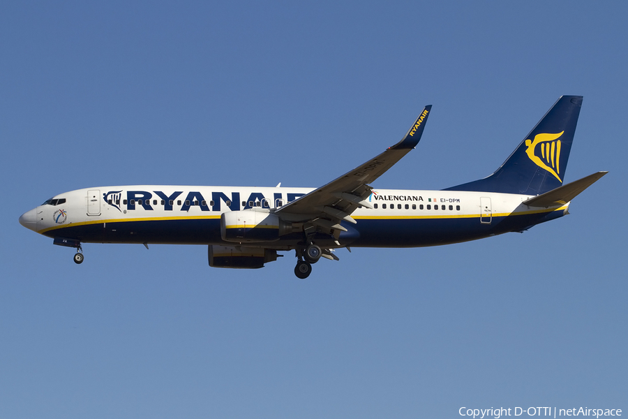 Ryanair Boeing 737-8AS (EI-DPM) | Photo 414818