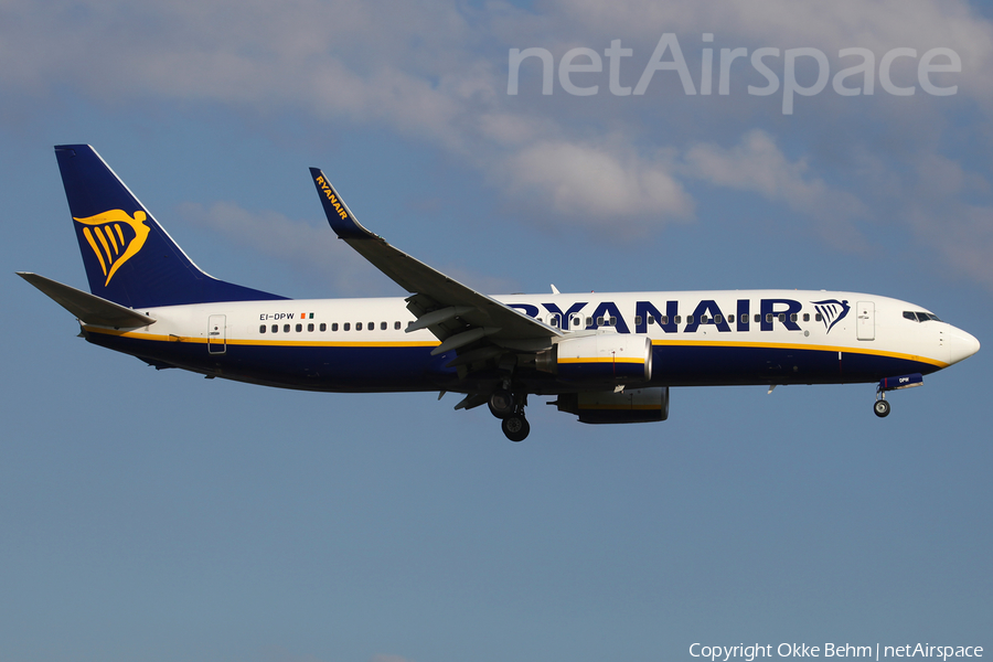 Ryanair Boeing 737-8AS (EI-DPW) | Photo 176794