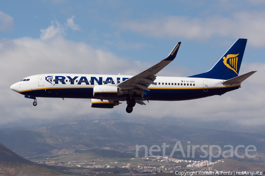 Ryanair Boeing 737-8AS (EI-DPZ) | Photo 285289