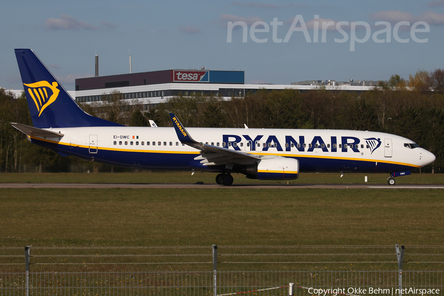 Ryanair Boeing 737-8AS (EI-DWC) | Photo 159485