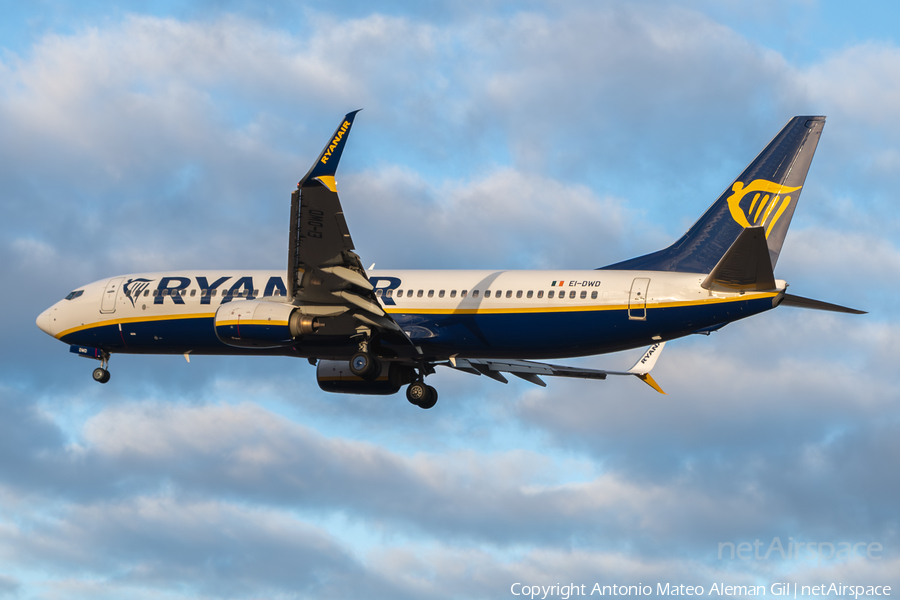 Ryanair Boeing 737-8AS (EI-DWD) | Photo 625783