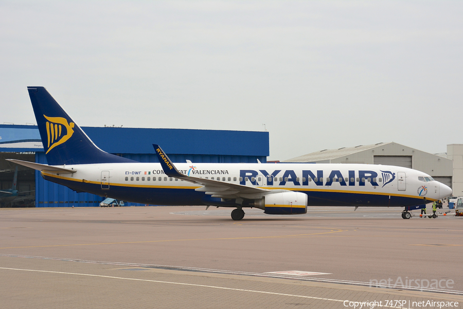 Ryanair Boeing 737-8AS (EI-DWF) | Photo 52140