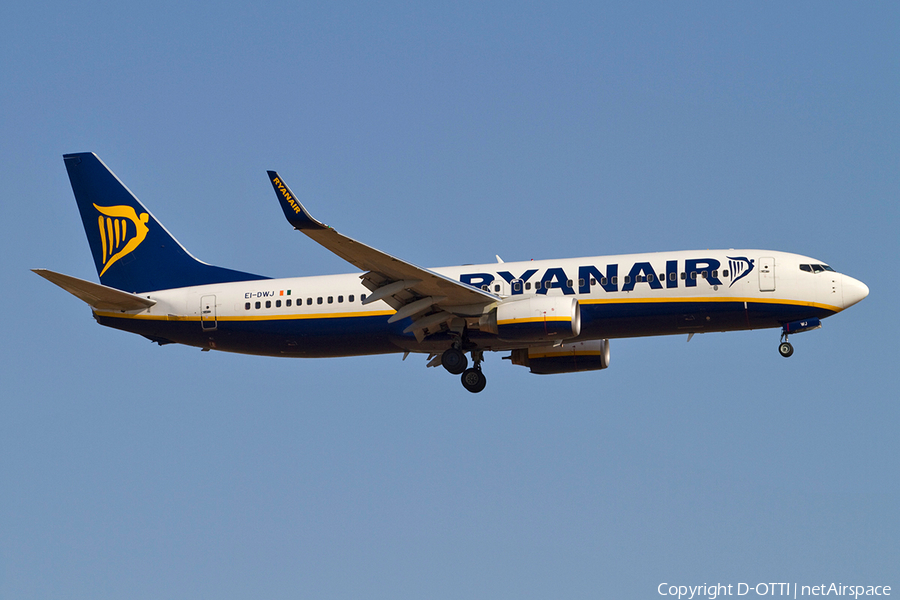 Ryanair Boeing 737-8AS (EI-DWJ) | Photo 366841