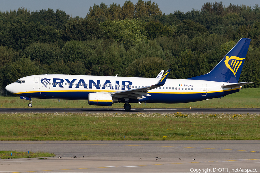 Ryanair Boeing 737-8AS (EI-DWK) | Photo 184894