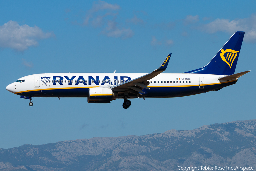 Ryanair Boeing 737-8AS (EI-DWS) | Photo 349929