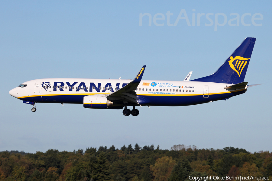 Ryanair Boeing 737-8AS (EI-DWW) | Photo 192114