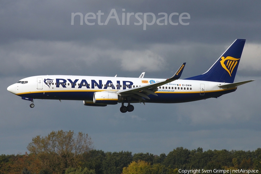 Ryanair Boeing 737-8AS (EI-DWW) | Photo 192353