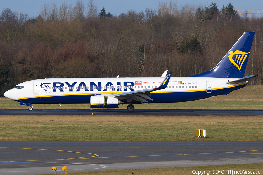 Ryanair Boeing 737-8AS (EI-DWZ) | Photo 221090