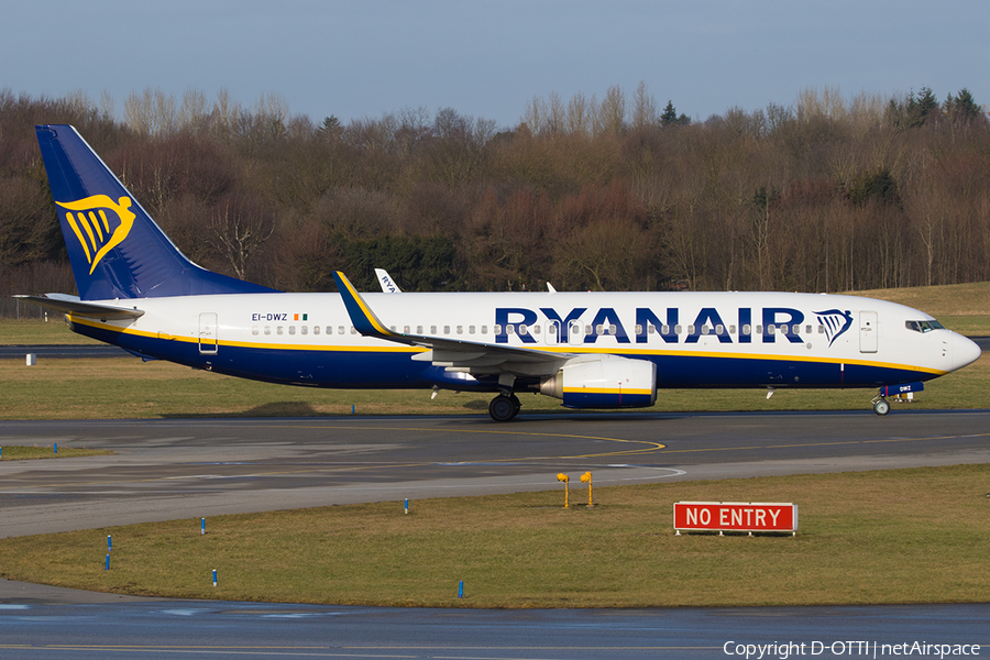 Ryanair Boeing 737-8AS (EI-DWZ) | Photo 221092