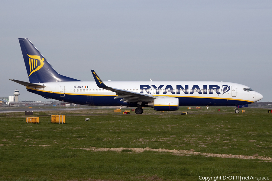 Ryanair Boeing 737-8AS (EI-DWZ) | Photo 288044