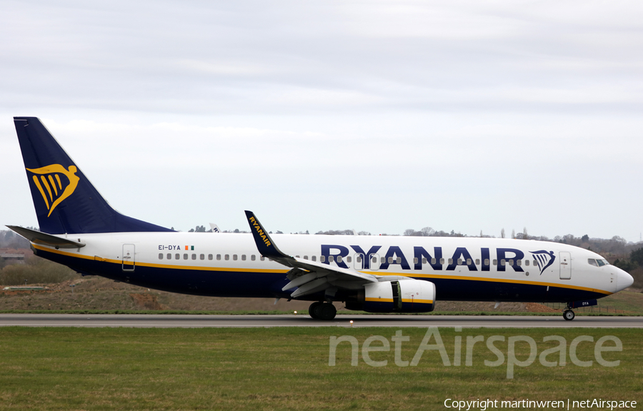 Ryanair Boeing 737-8AS (EI-DYA) | Photo 306061