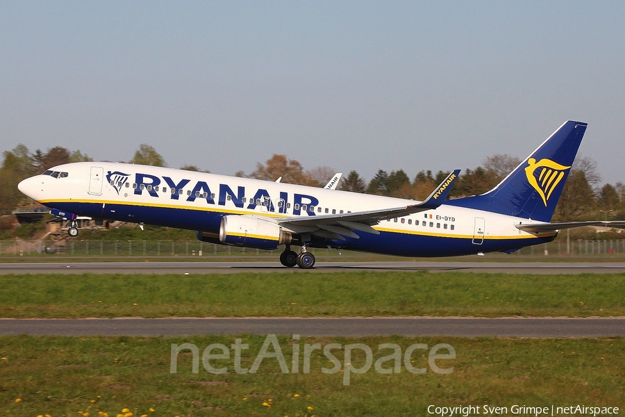Ryanair Boeing 737-8AS (EI-DYD) | Photo 315641
