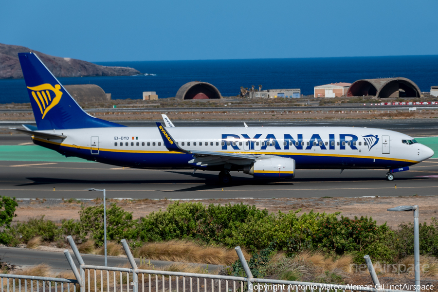 Ryanair Boeing 737-8AS (EI-DYD) | Photo 640009