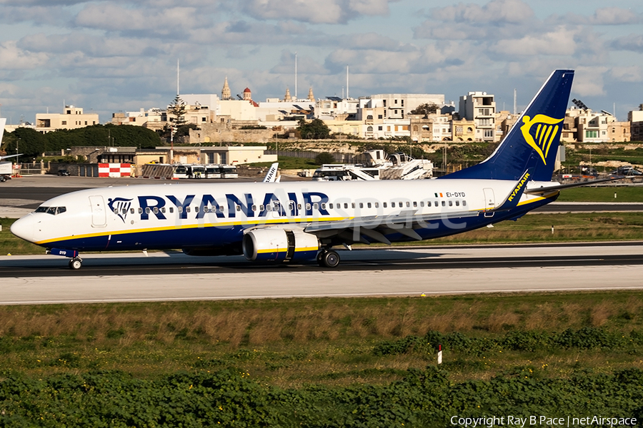 Ryanair Boeing 737-8AS (EI-DYD) | Photo 286118
