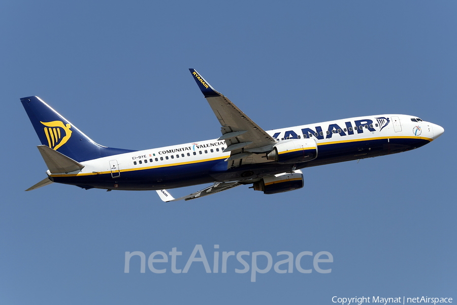 Ryanair Boeing 737-8AS (EI-DYE) | Photo 135403