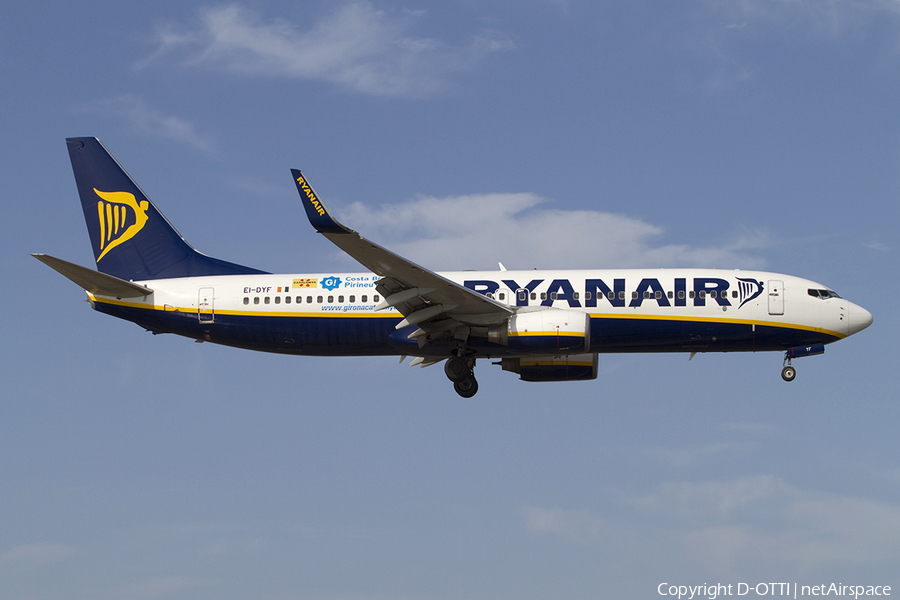 Ryanair Boeing 737-8AS (EI-DYF) | Photo 327966