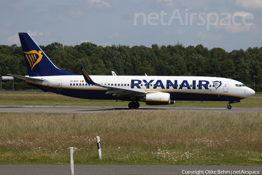 Ryanair Boeing 737-8AS (EI-DYF) | Photo 168289