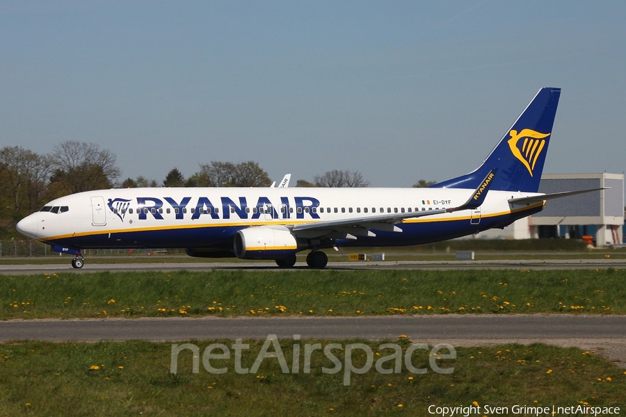 Ryanair Boeing 737-8AS (EI-DYF) | Photo 315076