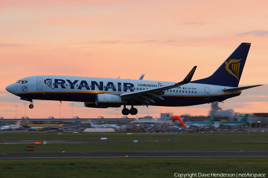 Ryanair Boeing 737-8AS (EI-DYK) | Photo 31591