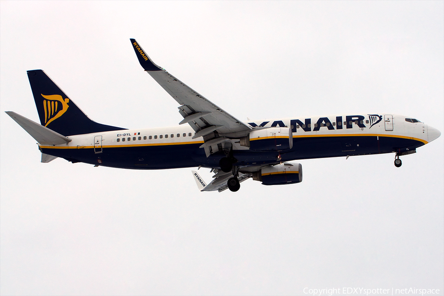 Ryanair Boeing 737-8AS (EI-DYL) | Photo 278277
