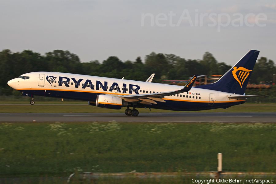Ryanair Boeing 737-8AS (EI-DYL) | Photo 164658