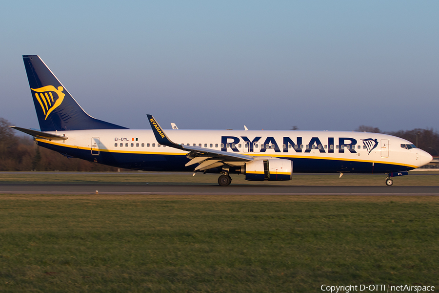 Ryanair Boeing 737-8AS (EI-DYL) | Photo 211240