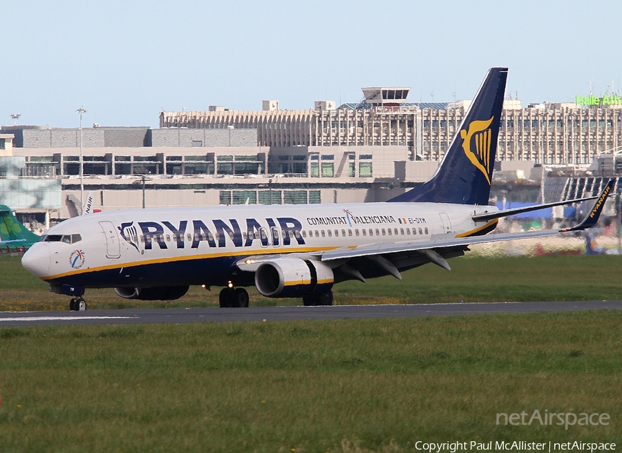 Ryanair Boeing 737-8AS (EI-DYM) | Photo 37378