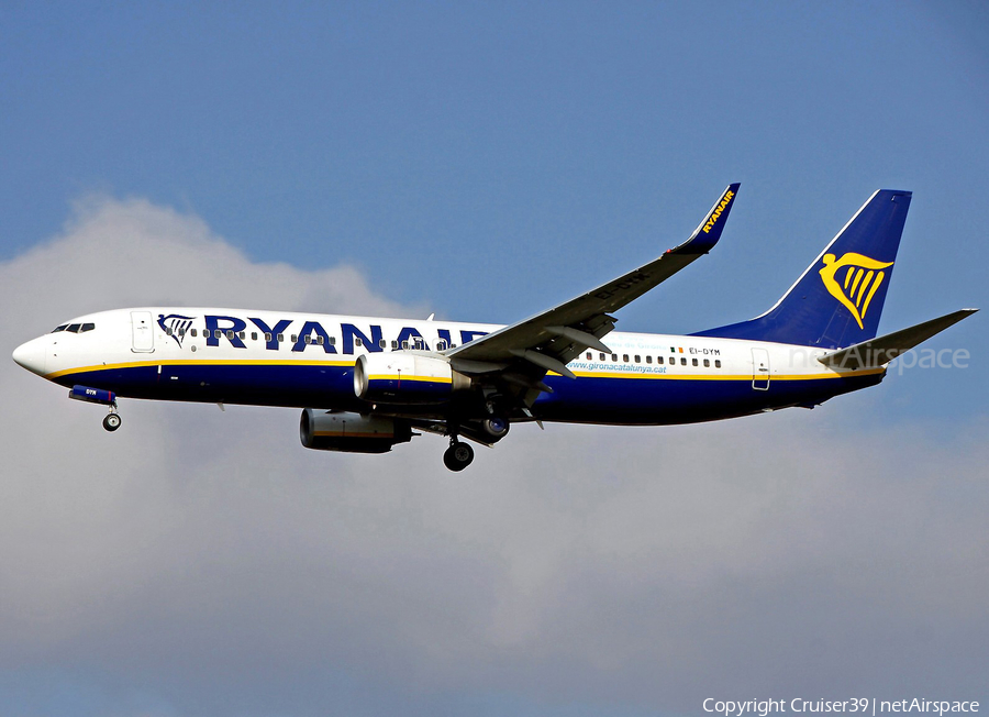 Ryanair Boeing 737-8AS (EI-DYM) | Photo 388012