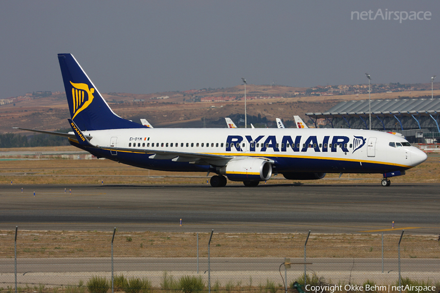 Ryanair Boeing 737-8AS (EI-DYM) | Photo 52080