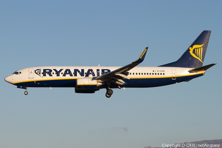 Ryanair Boeing 737-8AS (EI-DYM) | Photo 523657