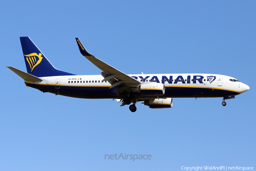 Ryanair Boeing 737-8AS (EI-DYO) | Photo 521726