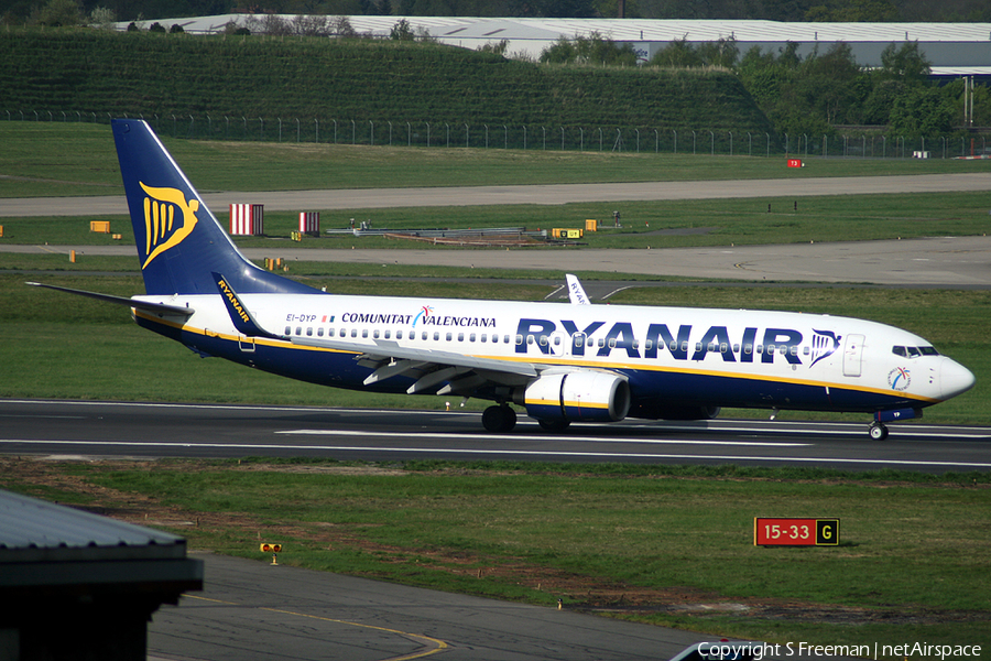Ryanair Boeing 737-8AS (EI-DYP) | Photo 46803