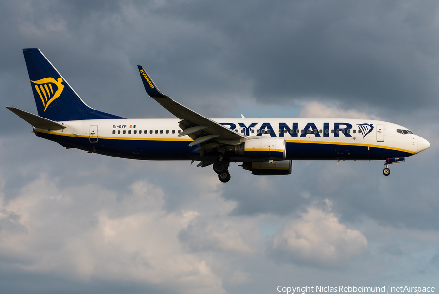 Ryanair Boeing 737-8AS (EI-DYP) | Photo 343575