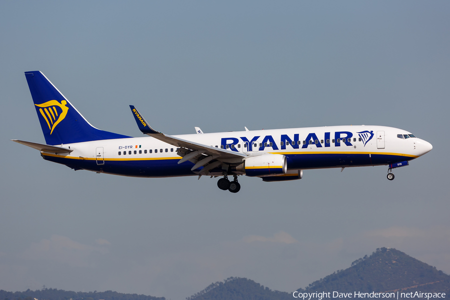 Ryanair Boeing 737-8AS (EI-DYR) | Photo 157852