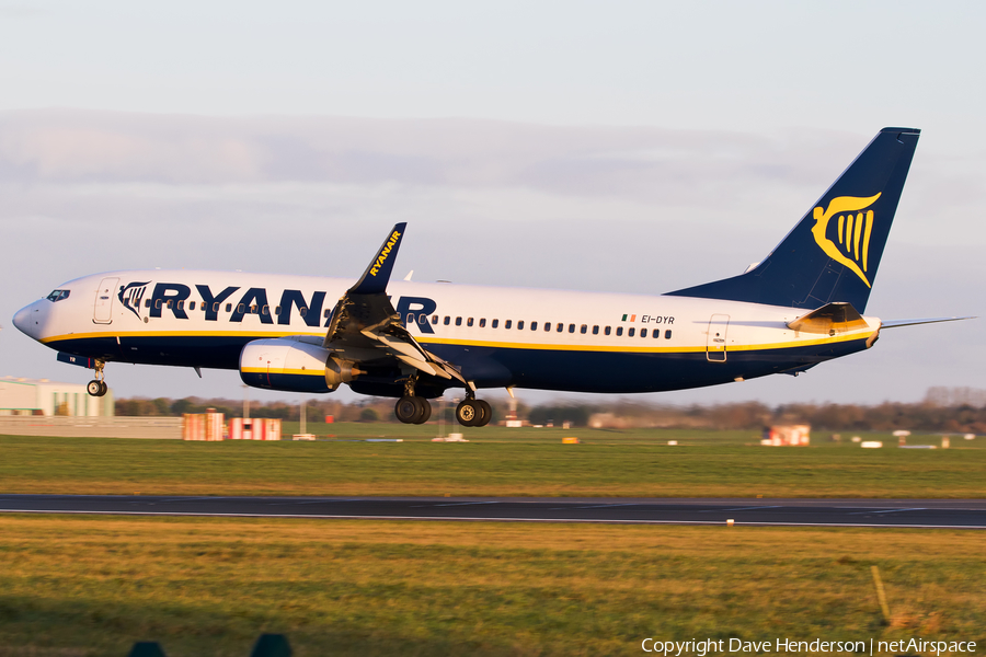 Ryanair Boeing 737-8AS (EI-DYR) | Photo 91999