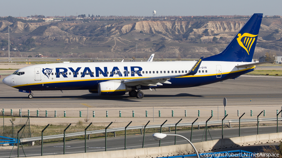 Ryanair Boeing 737-8AS (EI-DYR) | Photo 595279