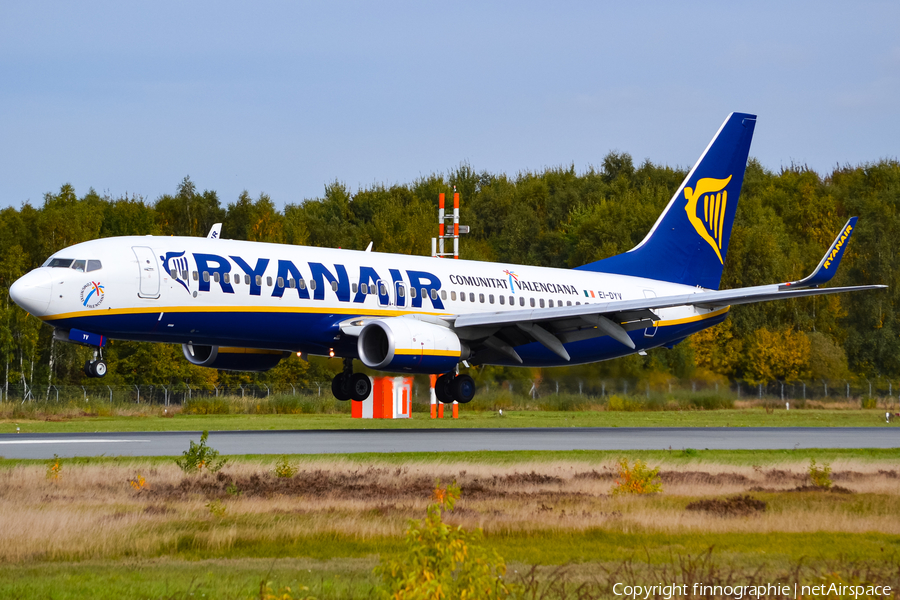 Ryanair Boeing 737-8AS (EI-DYV) | Photo 496165
