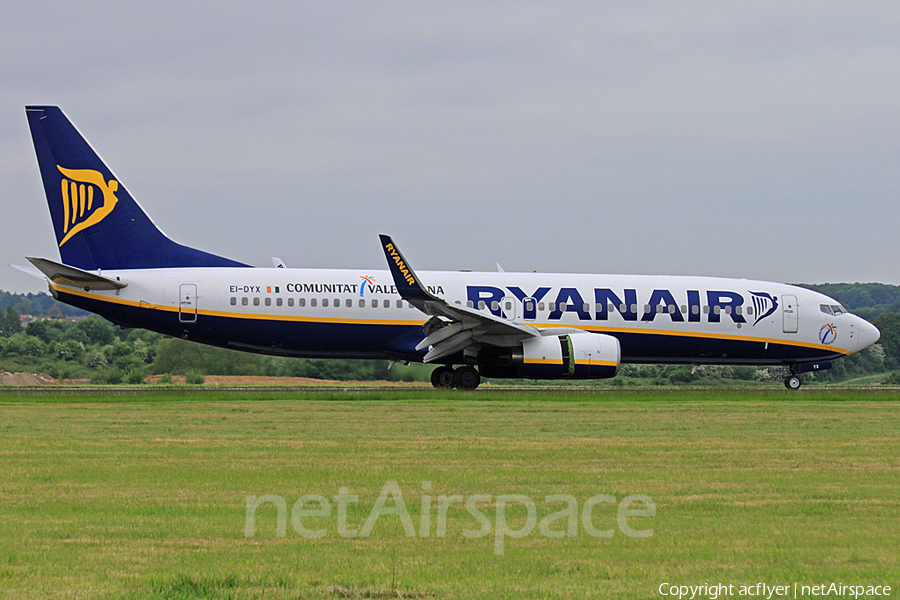 Ryanair Boeing 737-8AS (EI-DYX) | Photo 241145