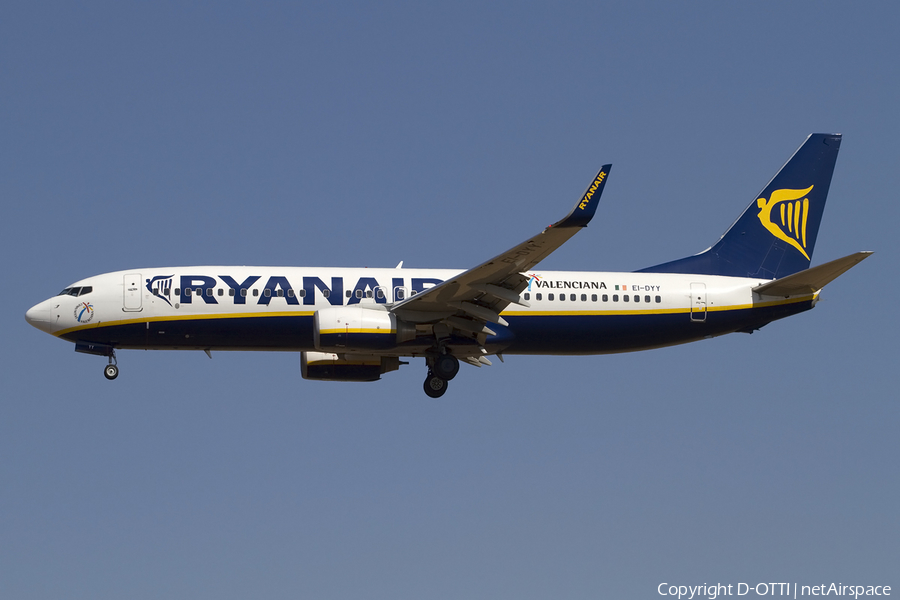 Ryanair Boeing 737-8AS (EI-DYY) | Photo 415448