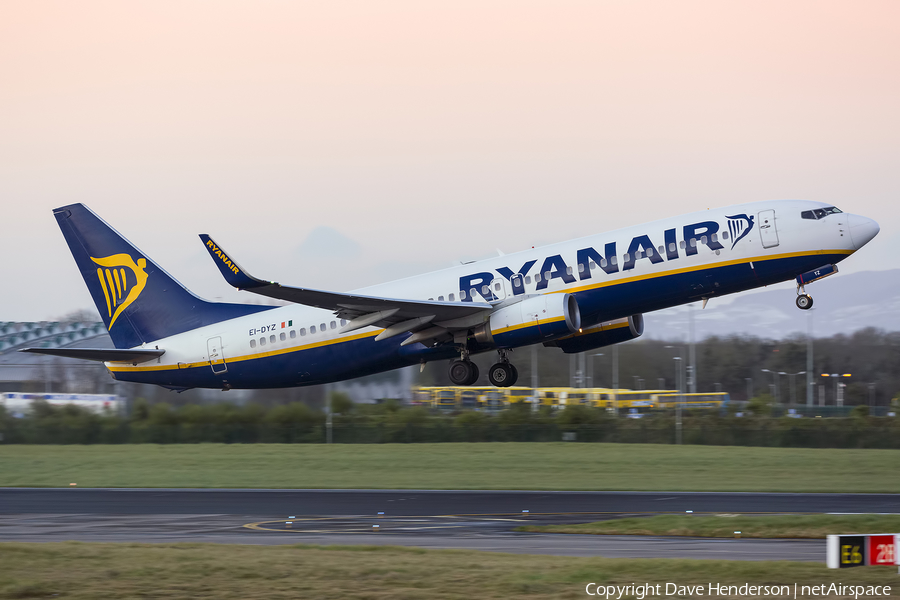 Ryanair Boeing 737-8AS (EI-DYZ) | Photo 106076