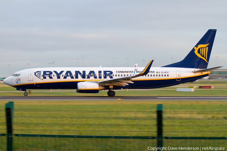 Ryanair Boeing 737-8AS (EI-DYZ) | Photo 388